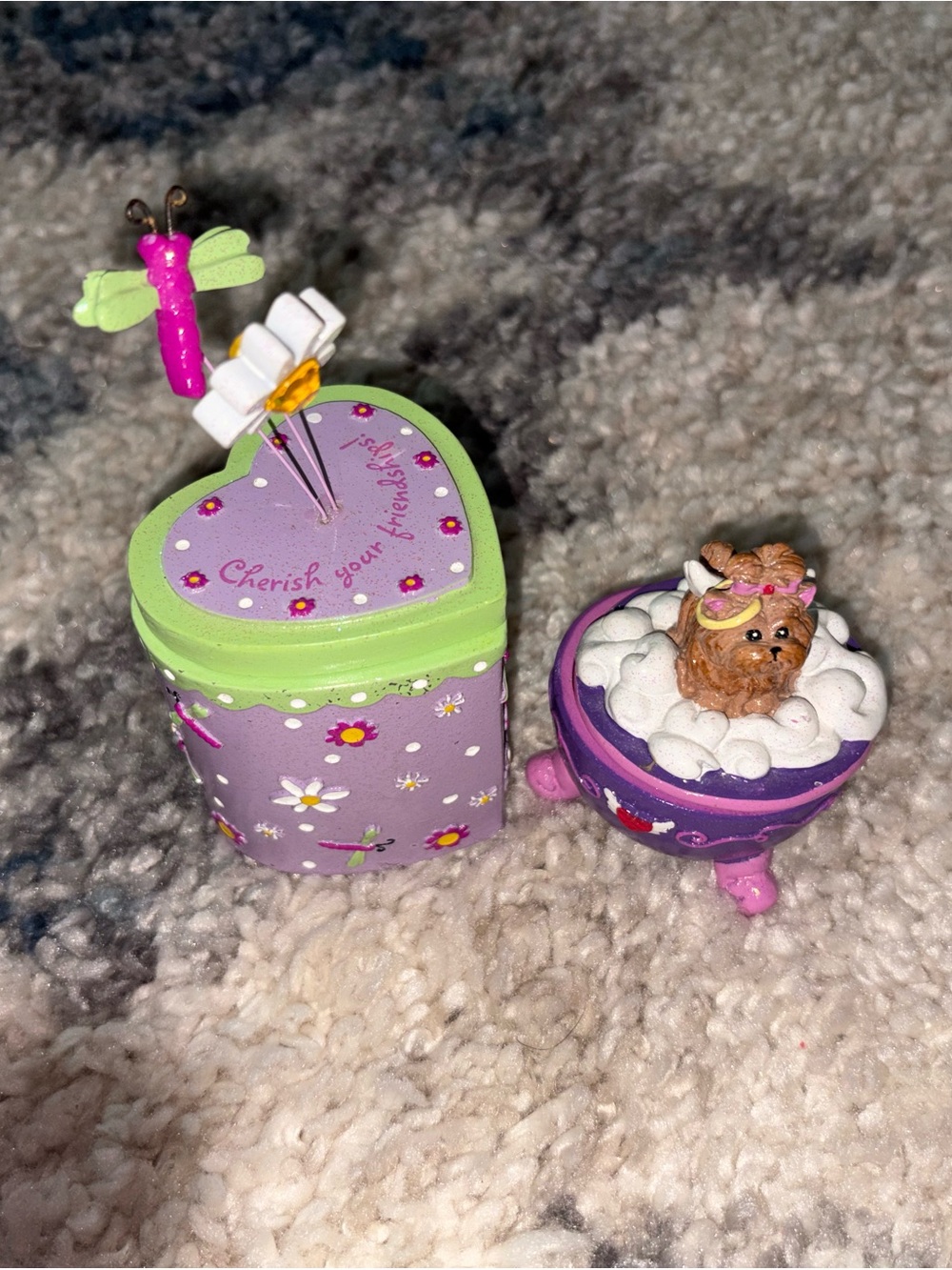 Vintage Claires Trinket Boxes